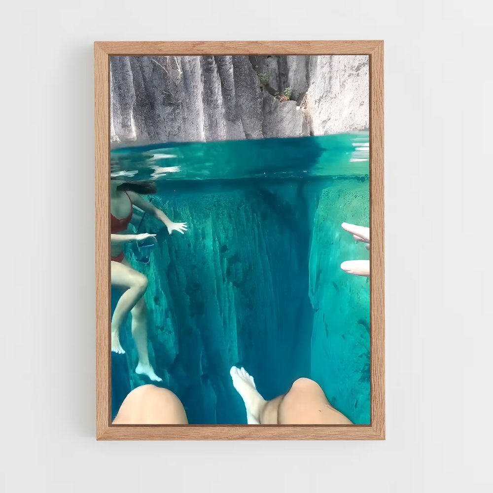 Poster Plongée aux Falaises – affiche Plongeon depuis une plateforme (vue 4)